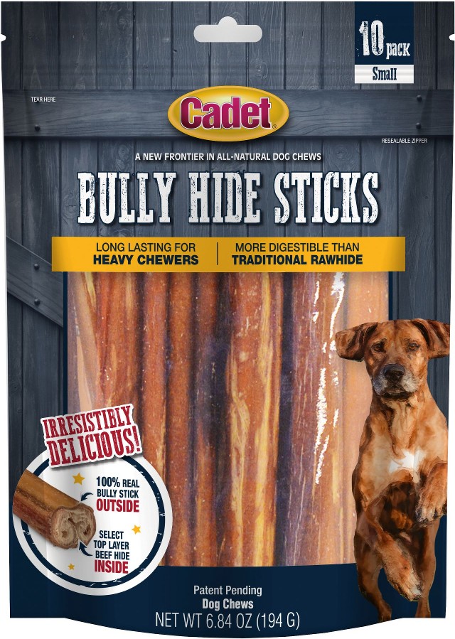 Small Bully Hide Sticks for Dogs, 10 ct.