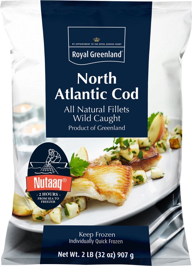 North Atlantic Cod Fillets, Frozen, 2 lbs.