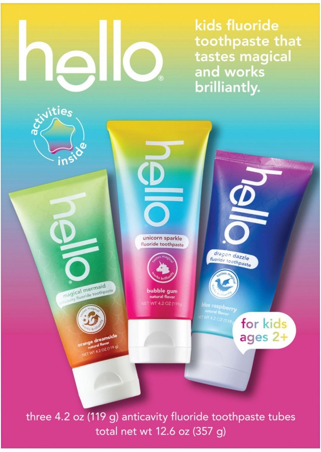 Kids Toothpaste Fluoride Variety Pack, 3 pk./4.2 oz.