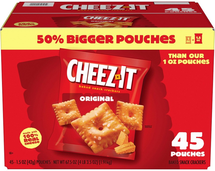 Crackers Individual Pouches, 45 ct.