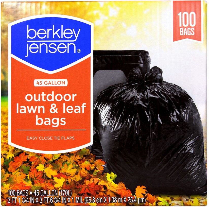 Outdoor Lawn and Leaf Bags, 100 ct./45 gal. 1mL