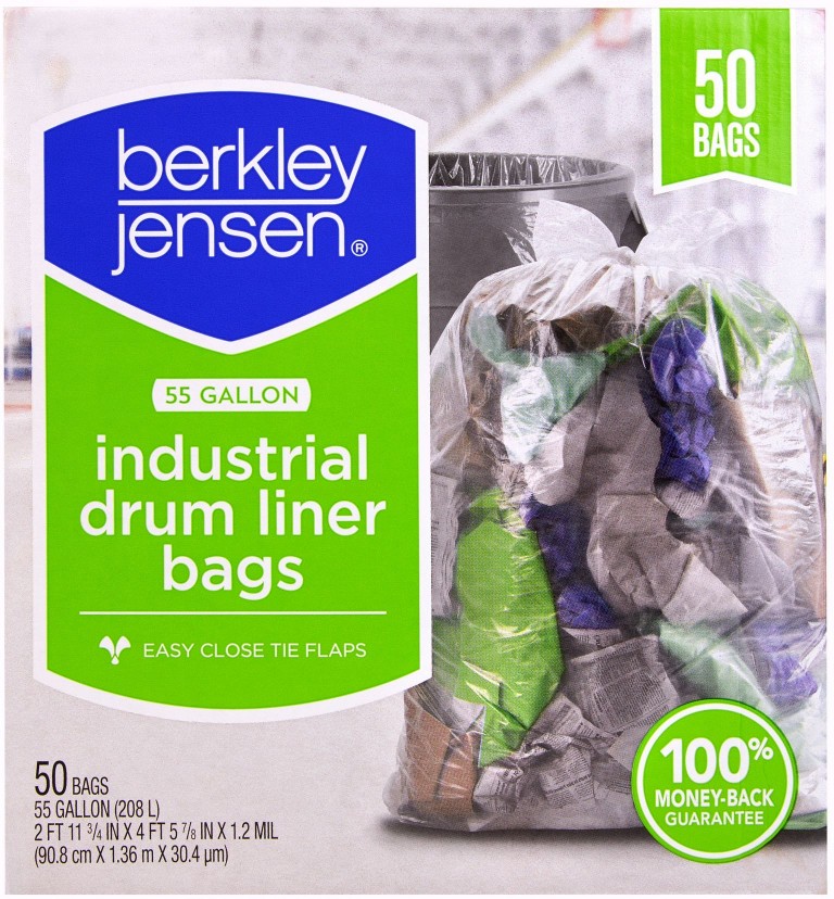 Industrial Drum Liner Bags, 50 ct./55 gal.