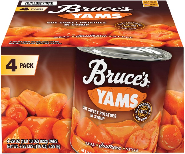 Cut Yams Sweet Potatoes In Syrup, 4 pk./29 oz.
