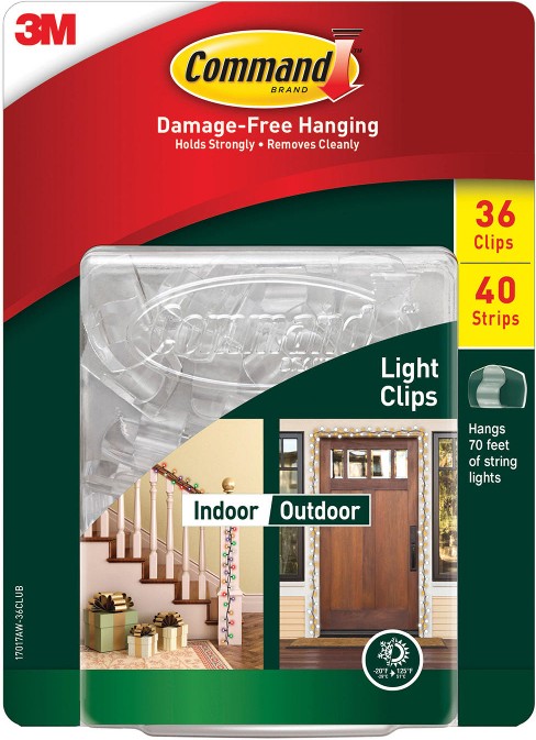 Indoor/Outdoor Light Clips, 36 ct.