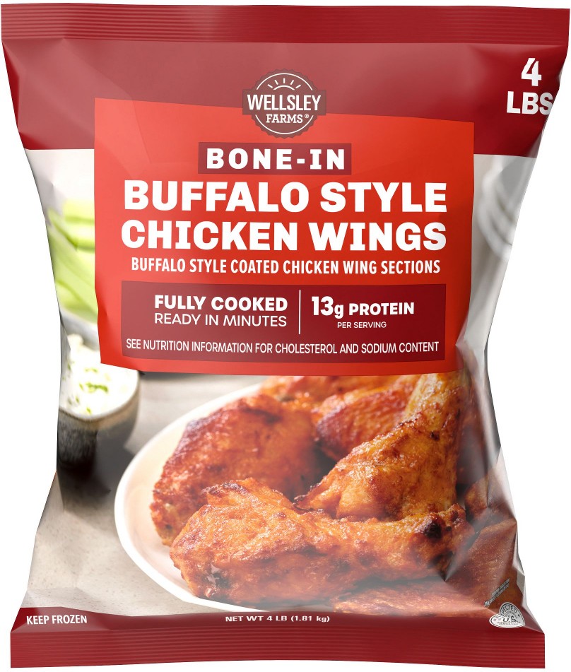 Buffalo Style Wings, Serves 15, 4 lbs.
