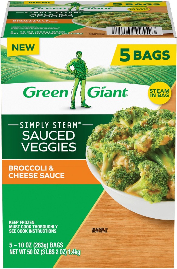 Simply Steam Sauced Veggies, Broccoli & Cheese, 5 pk./10 oz.