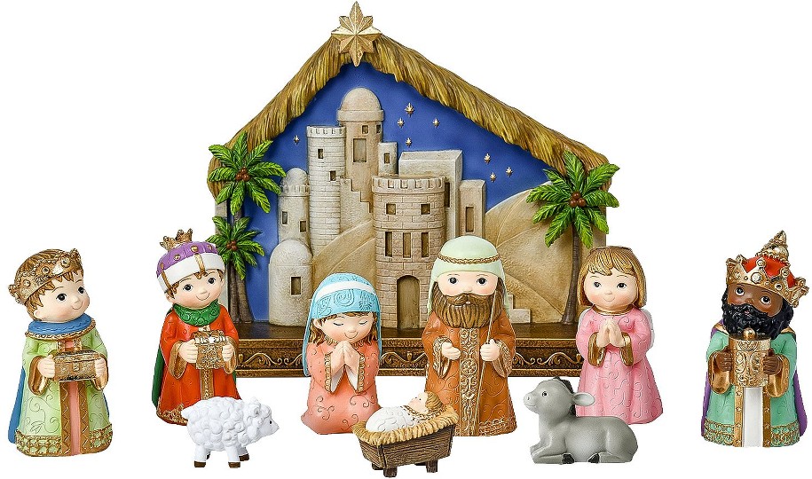 10-Pc. Resin Miniature Nativity Set