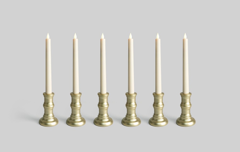 3D Flame LED Window Candle Set of 6