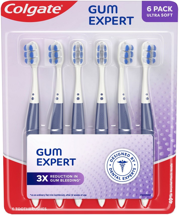 Gum Expert Ultra Soft Gum Toothbrush, 6 pk.