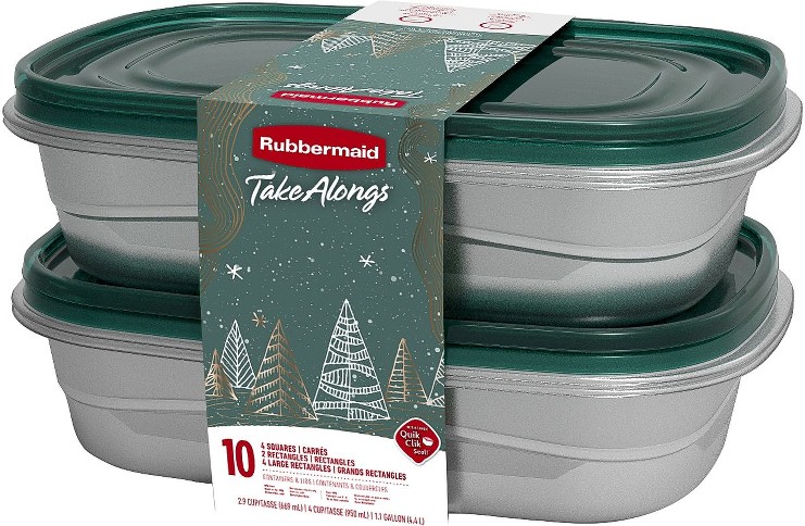 TakeAlongs 10 Pc. Food Storage Set - Holiday/Green