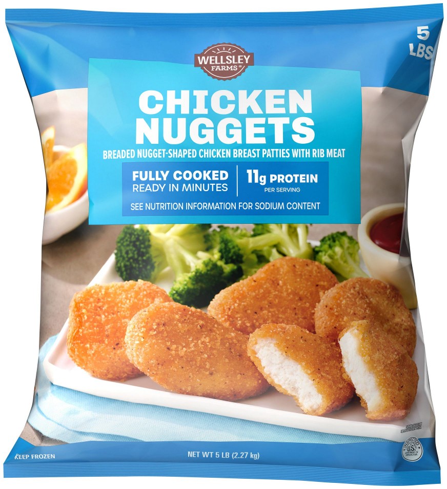 Chicken Nuggets, Serves 25, 5 lbs.
