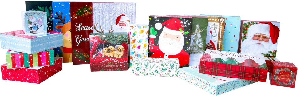 Premium Printed Folding Gift Box Assortment, 20 Pk.
