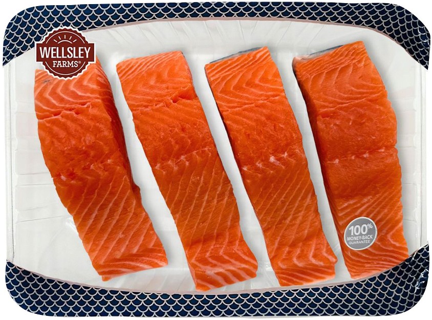 Skin On Salmon Portions, 1-2 lbs.