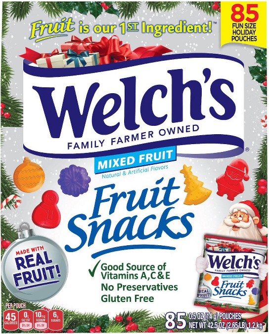 Fruit Snacks Holiday Box, 85 ct.