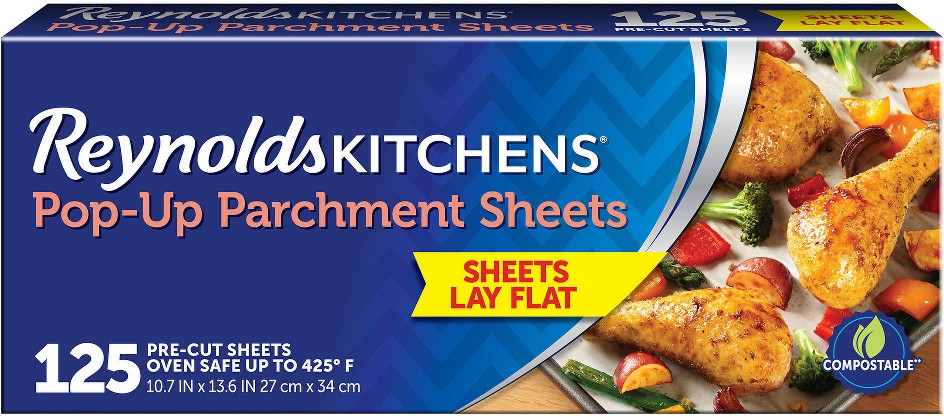 Kitchens Pop-Up Parchment Paper Sheets, 125 ct.