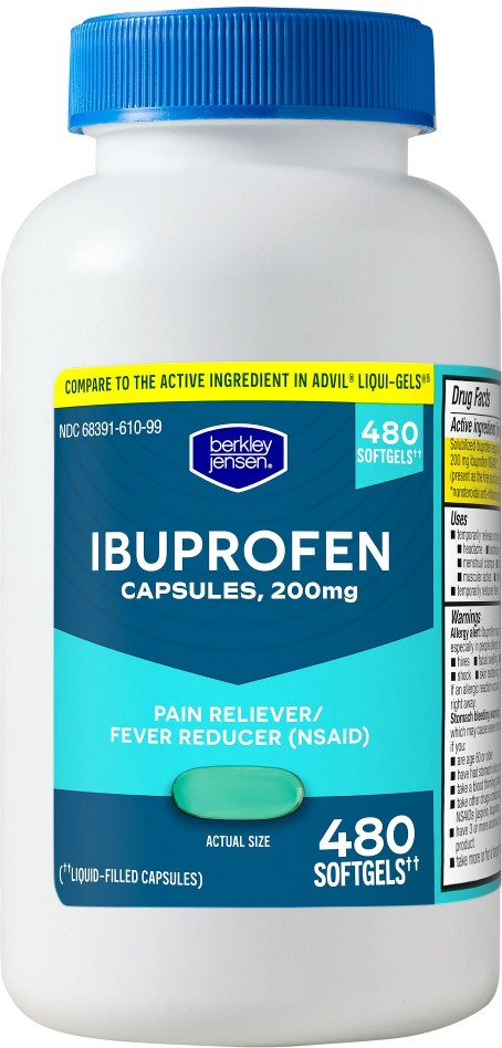 Ibuprofen 200mg Softgel Capsules, 480 ct.