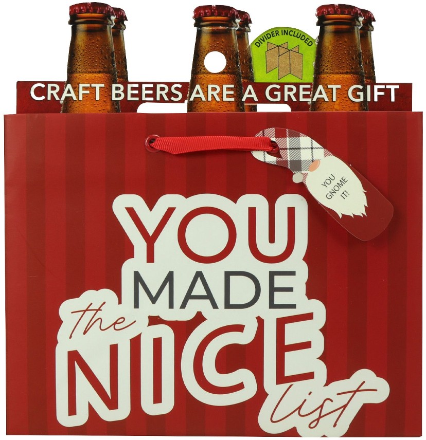 Beer Bottle Heavyweight Assorted Gift Bags, 6 ct.