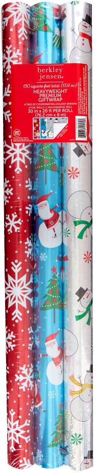3 Roll 150 sq. ft. Wrapping Paper, Winter Fun
