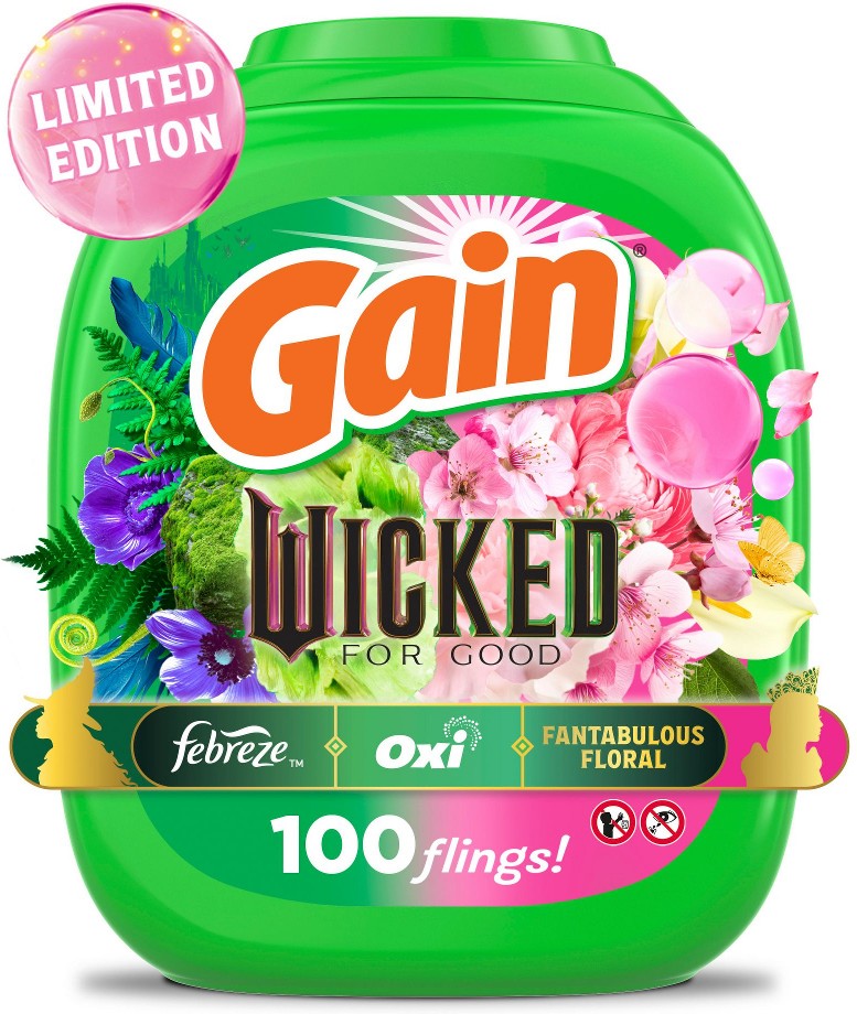 Flings! "Wicked: For Good" Limited Edition Laundry Detergent Pacs - Fantabulous Floral Scent, 100 ct.