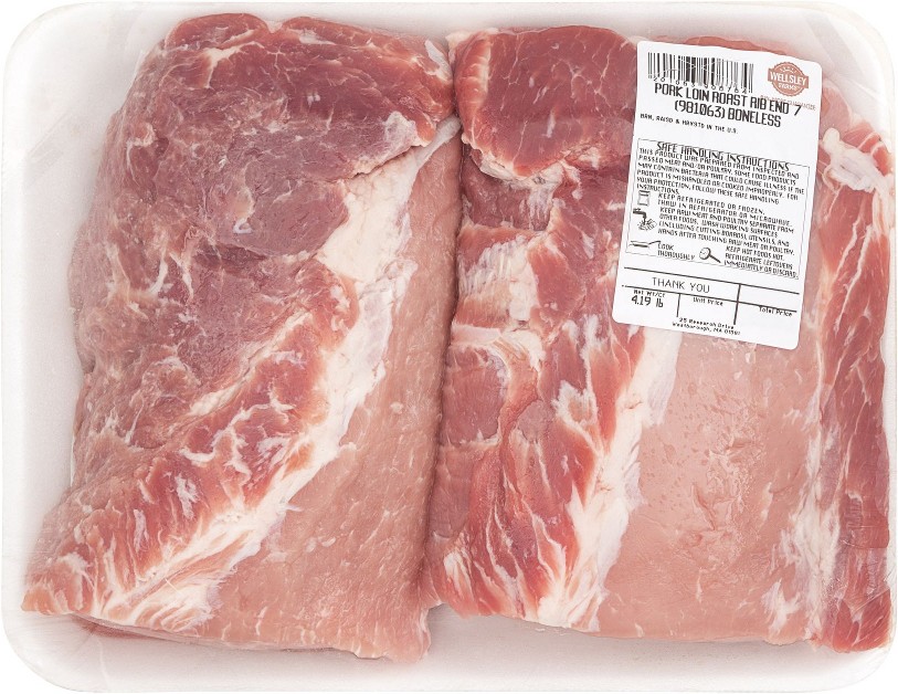 Fresh Boneless Pork Loin Rib End Roast, 3.75-4.5 lb