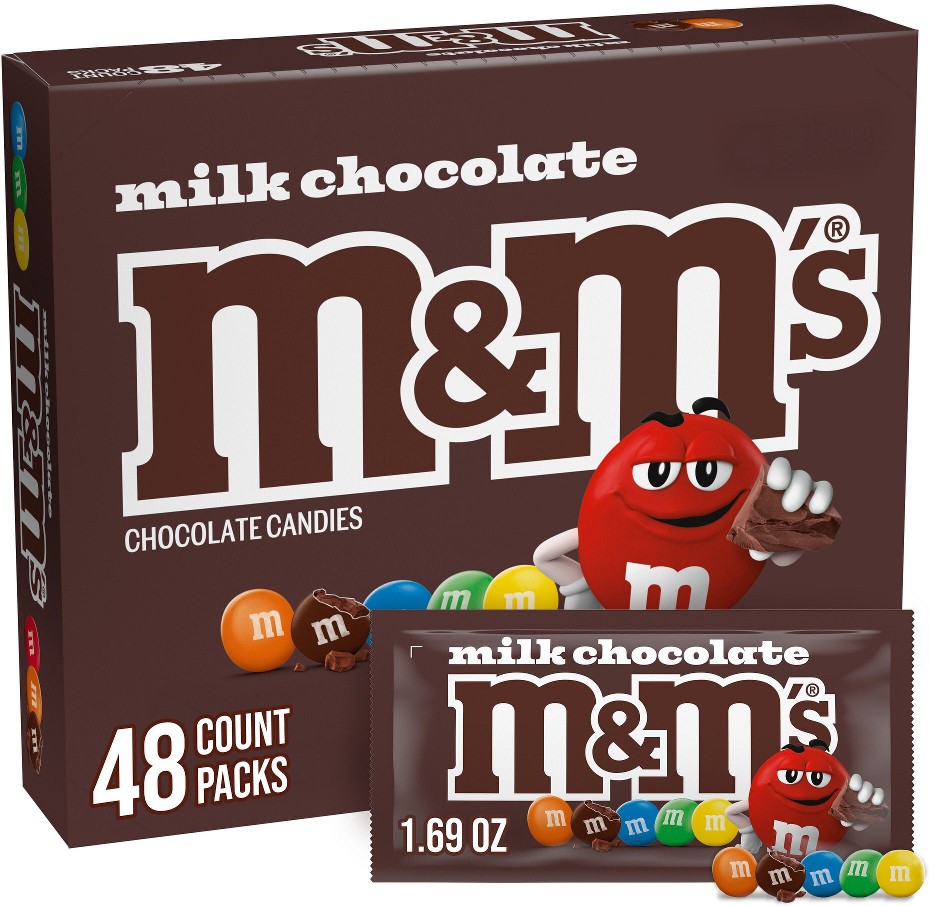 Full Size Chocolate Candy, Milk Chocolate, 48 ct./1.69 oz.
