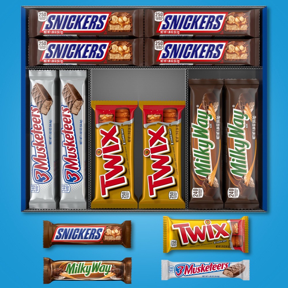 Twix & More Chocolate Halloween Candy Bars, Full-Size Variety Pack, 30 ct.