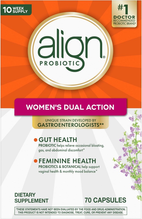 Probiotic, Women's Dual Action, Probiotics for Women, Multi-Strain Probiotic, Chaste Tree, 70 ct.