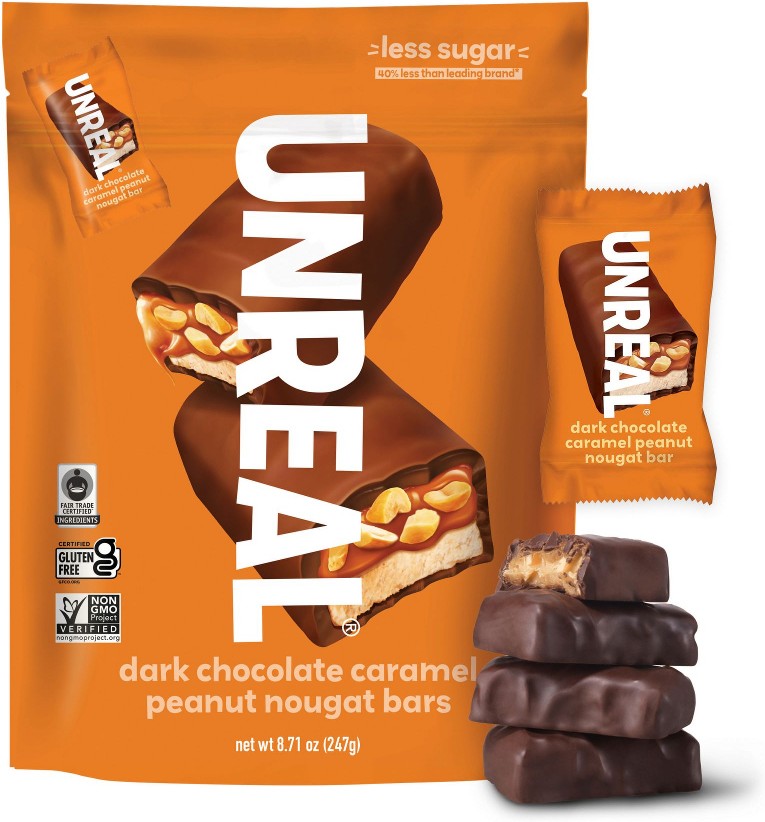 Dark Chocolate Caramel Peanut Nougat Bars, 13 ct.