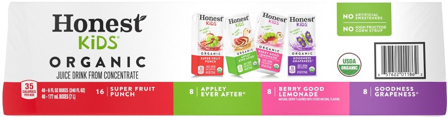 Organic Juice Box Variety Pack, 40 ct./6 oz.