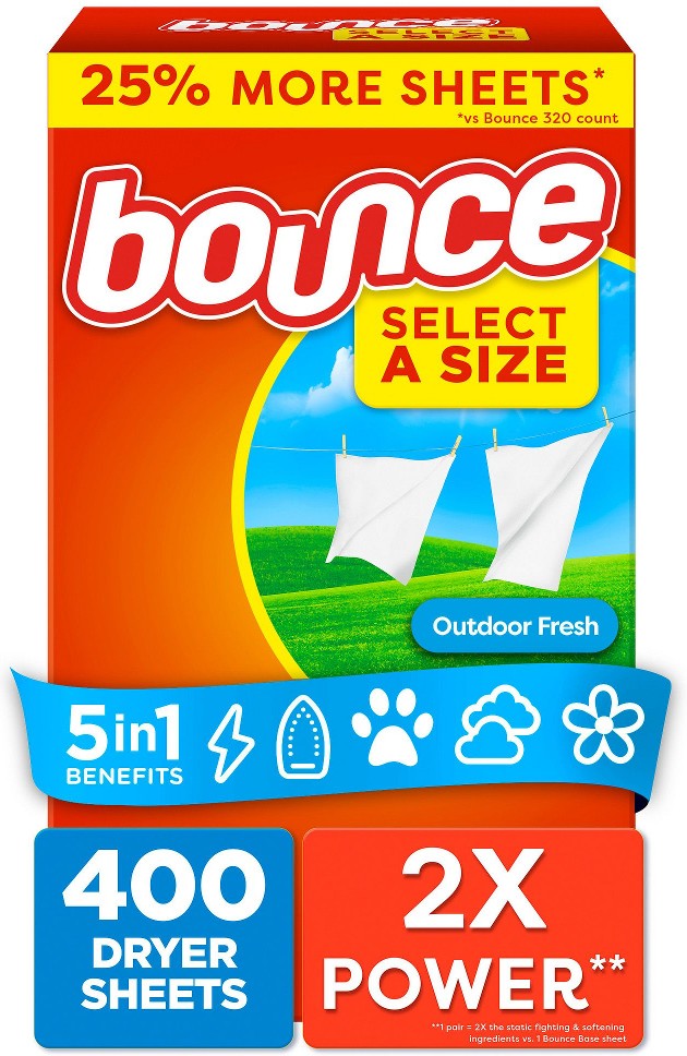 Select a Size Dryer Sheets - Outdoor Fresh Scent, 400 ct.