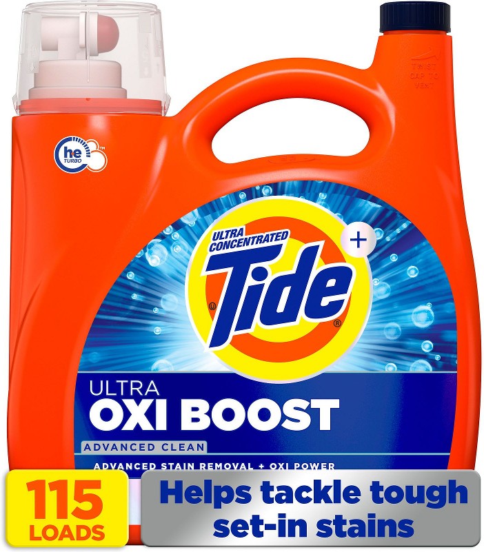 Ultra Oxi Boost Liquid Laundry Detergent - Advanced Clean, 115 loads/147 oz.