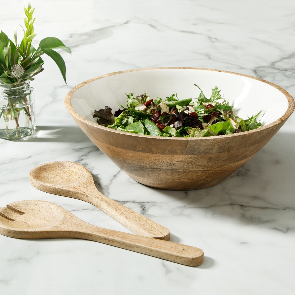 3-Pc Serving Bowl Set with Serving Tools