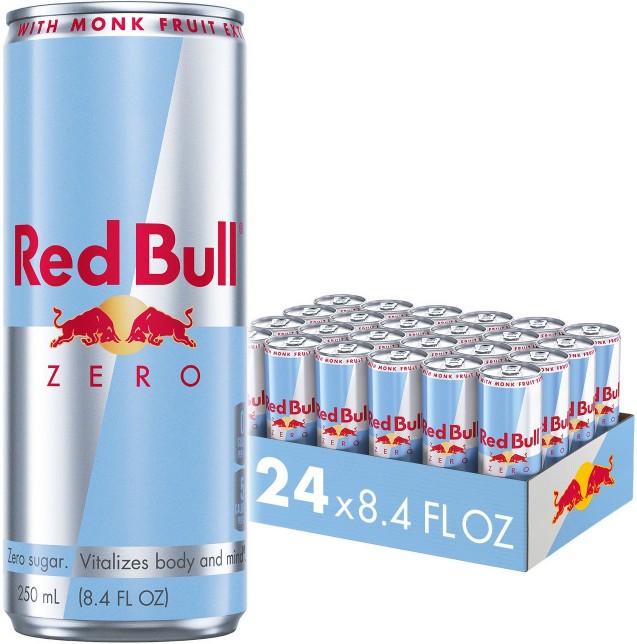 Zero Energy Drink, 80mg Caffeine,Â TaurineÂ & BÂ Vitamins, Cans, 24 pk./8.4 fl. oz.