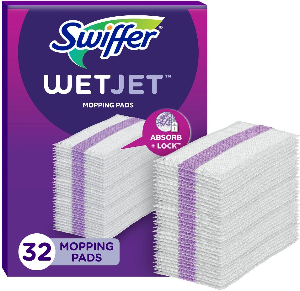 WetJet Hardwood & Multi-Surface Floor Mop Cleaning Pads, 32 ct.