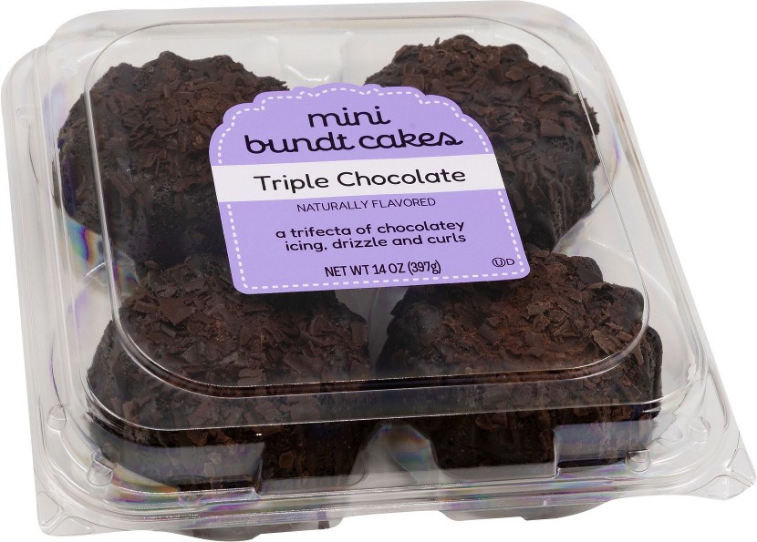 Triple Chocolate Mini Bundt Cakes, 4 ct.