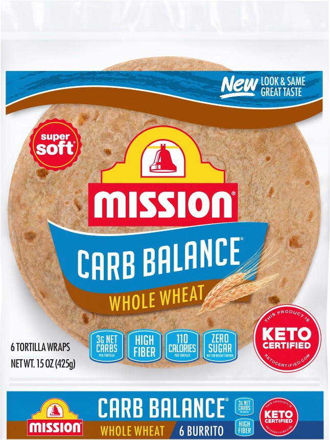 Mission Carb Balance Whole Wheat Tortilla Wrap, 6 ct.