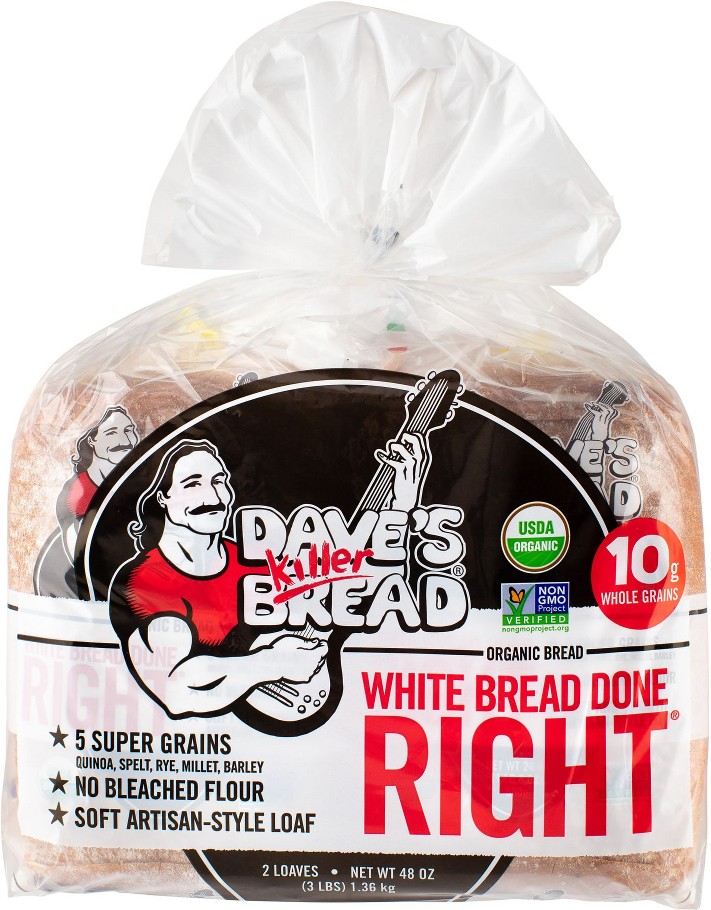 Organic White Bread Done Right, 2 pk.