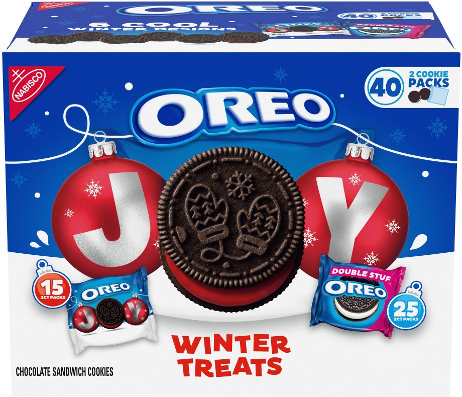 Oreo Winter Treats Cookie Variety Pack, 40 pk.