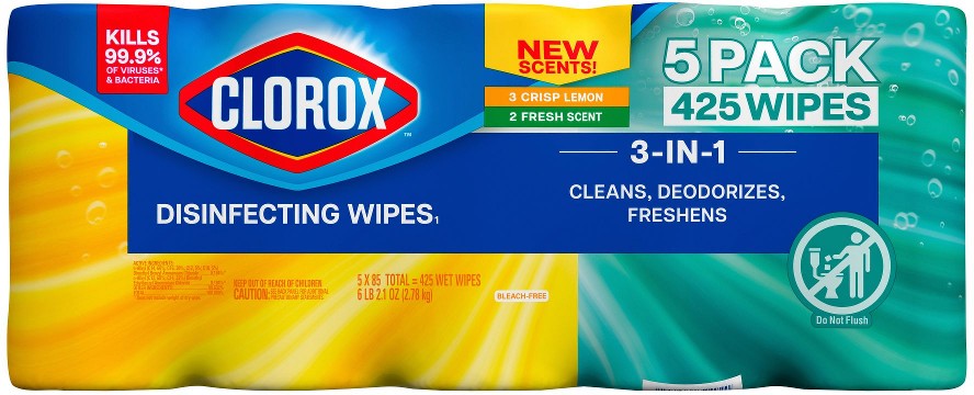 Disinfecting Wipes Value Pack, 85 ct. each/Pack of 5