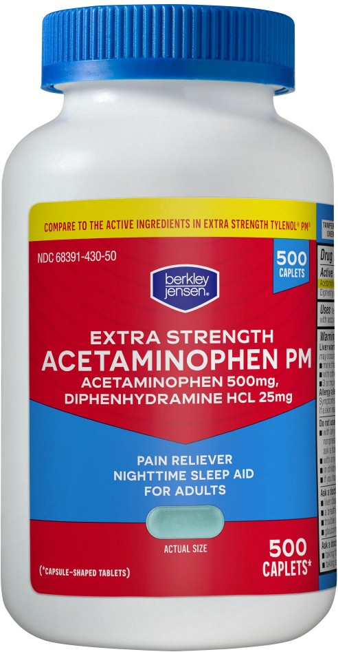 Extra Strength Non-Aspirin PM Caplets, 500 ct.