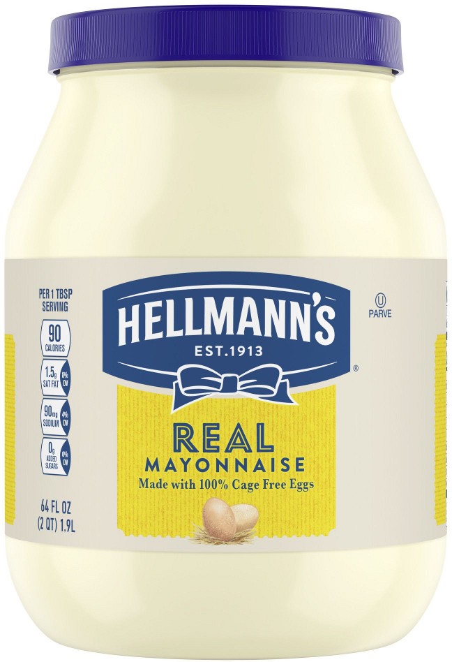 Real Mayonnaise Jar, 64 oz.