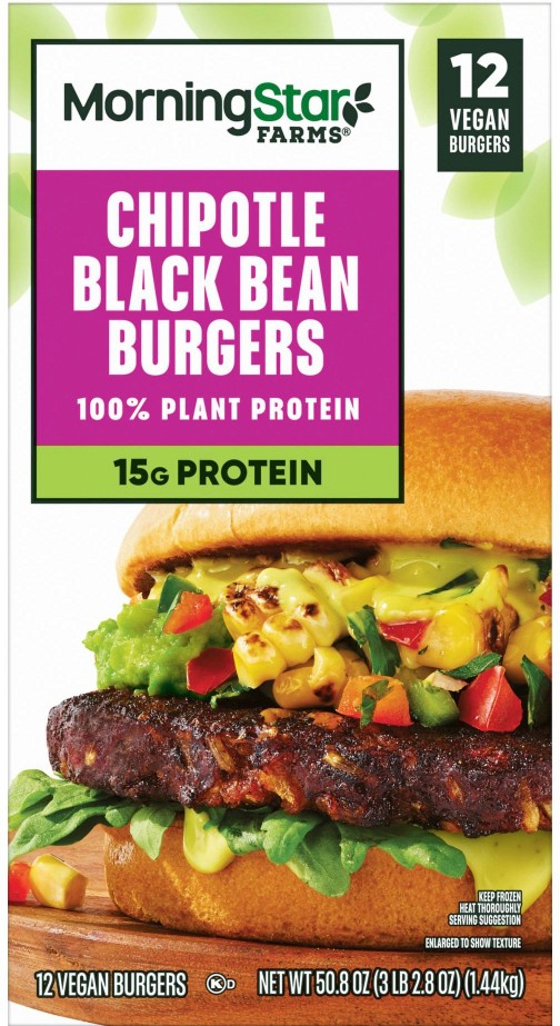 Chipotle Black Bean Veggie Burgers, 12 ct.