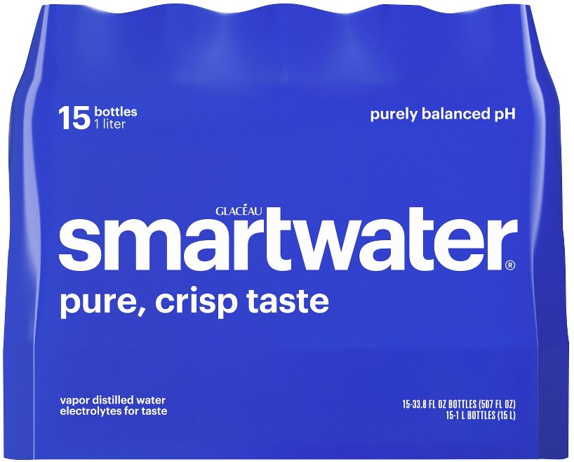 Premium Bottled Water, Bottles, 15 pk./1L