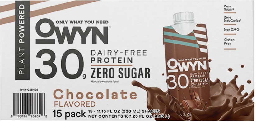 30g Chocolate Plant Protein Shake, 30g Protein, 15 pk./11.15 oz.