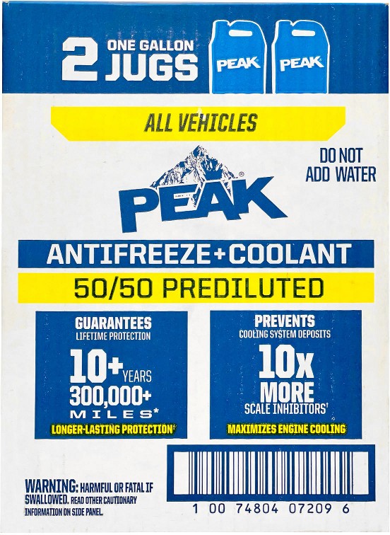 Antifreeze + Coolant 50/50, 2 pk./1 gal.