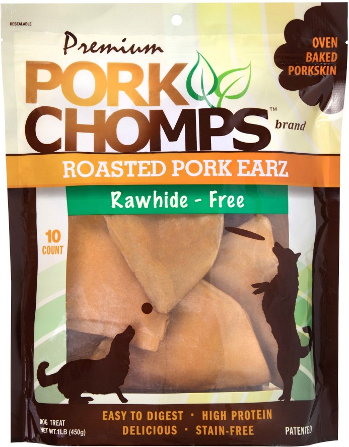 Roasted Ear-shaped Pork Skin, 10 ct. Dog Chews