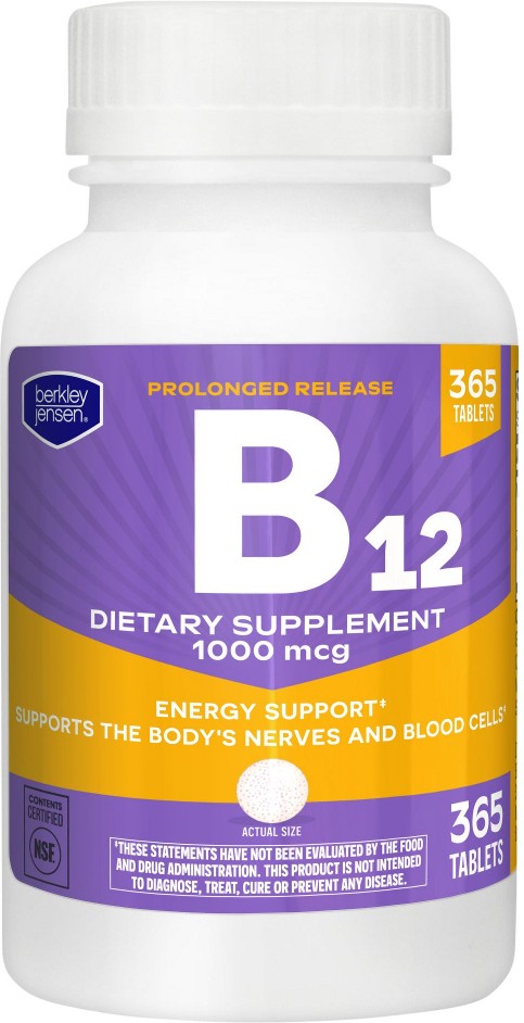 Vitamin B12 Prolonged Release Tablet, 1000 mcg, 365 ct.