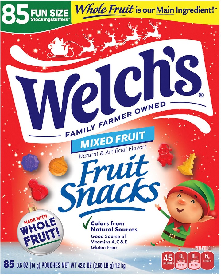 Fruit Snacks Holiday Box, 85 ct.
