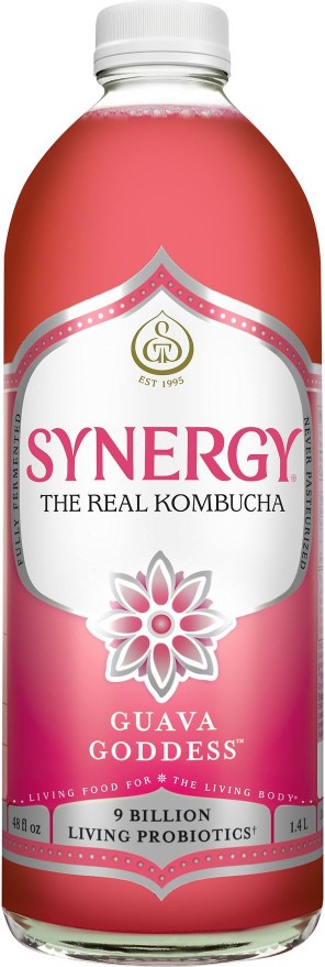 Synergy Raw Kombucha - Guava Goddess, 48 oz.