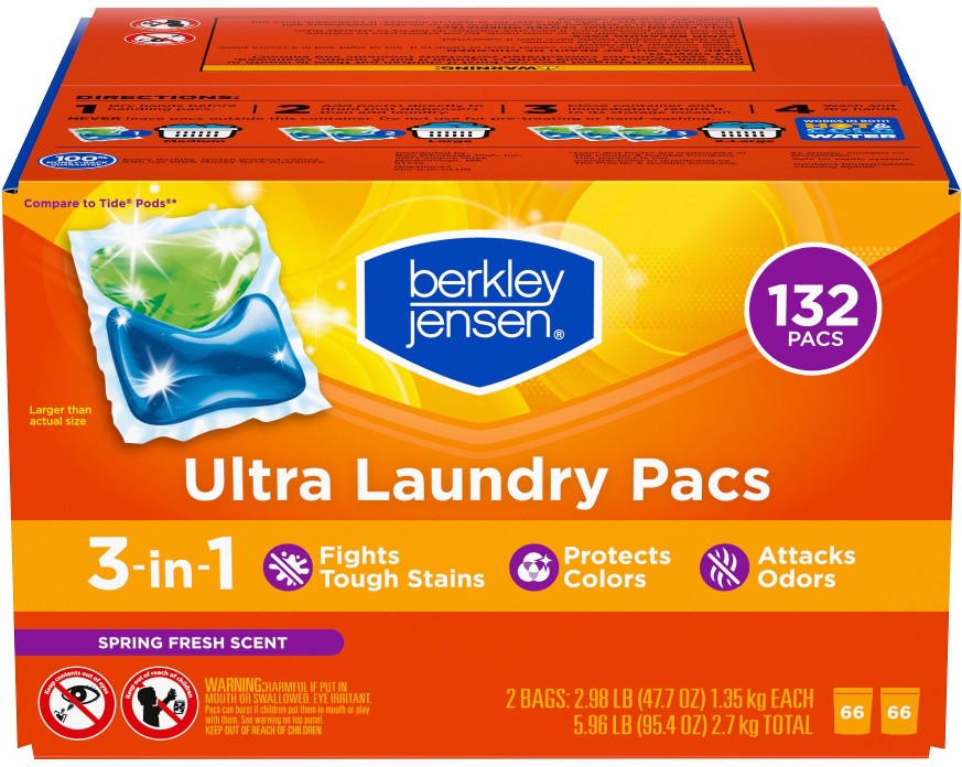 Ultra Laundry Pacs - Spring Fresh Scent, 132 ct.